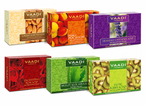 Exotic Pack of 6 Luxurious Handmade Herbals Organic Soaps...