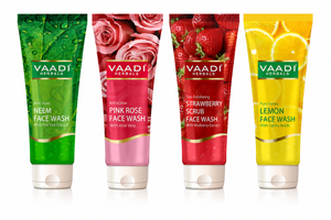 Assorted Pack of 4 Herbal Organic Face Wash (4 x 60 ml / ...