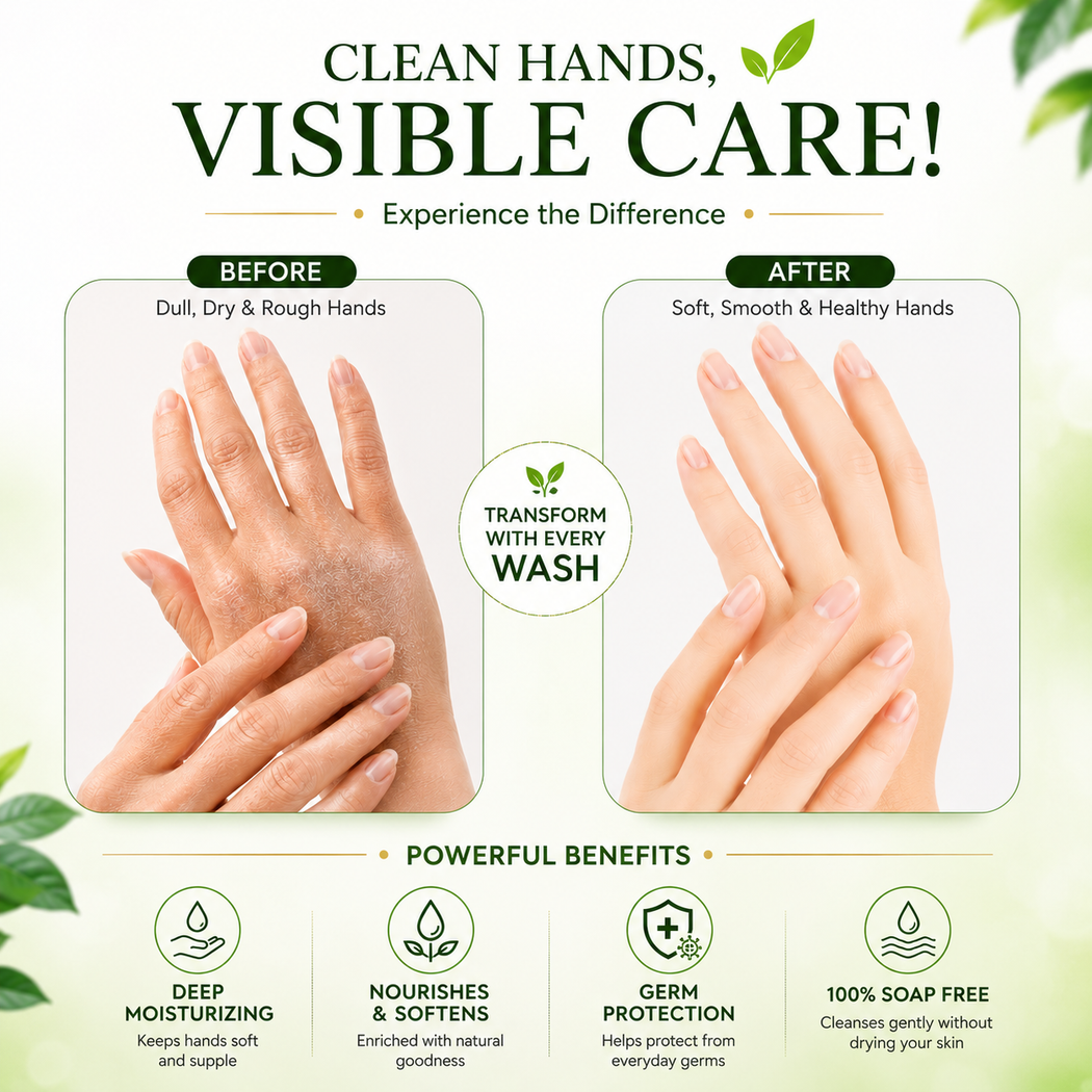 Velvety Soft Organic Aloe Vera & Jojoba Oil Hand Wash (250 ml / 8.5 fl oz )