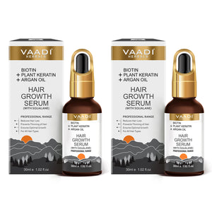 BIOTIN + Plant Keratin HAIR GROWTH SERUM (With Argan Oil ...