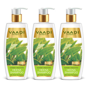 Superbly Smoothing Organic Heena Shampoo with Green Tea E...