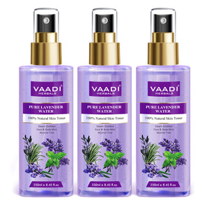 Pack of 3 Lavender Water -  100% Natural & Pure Skin Tone...
