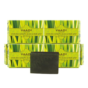 Enticing Organic Lemongrass Soap with Charcoal - Exfoliat...