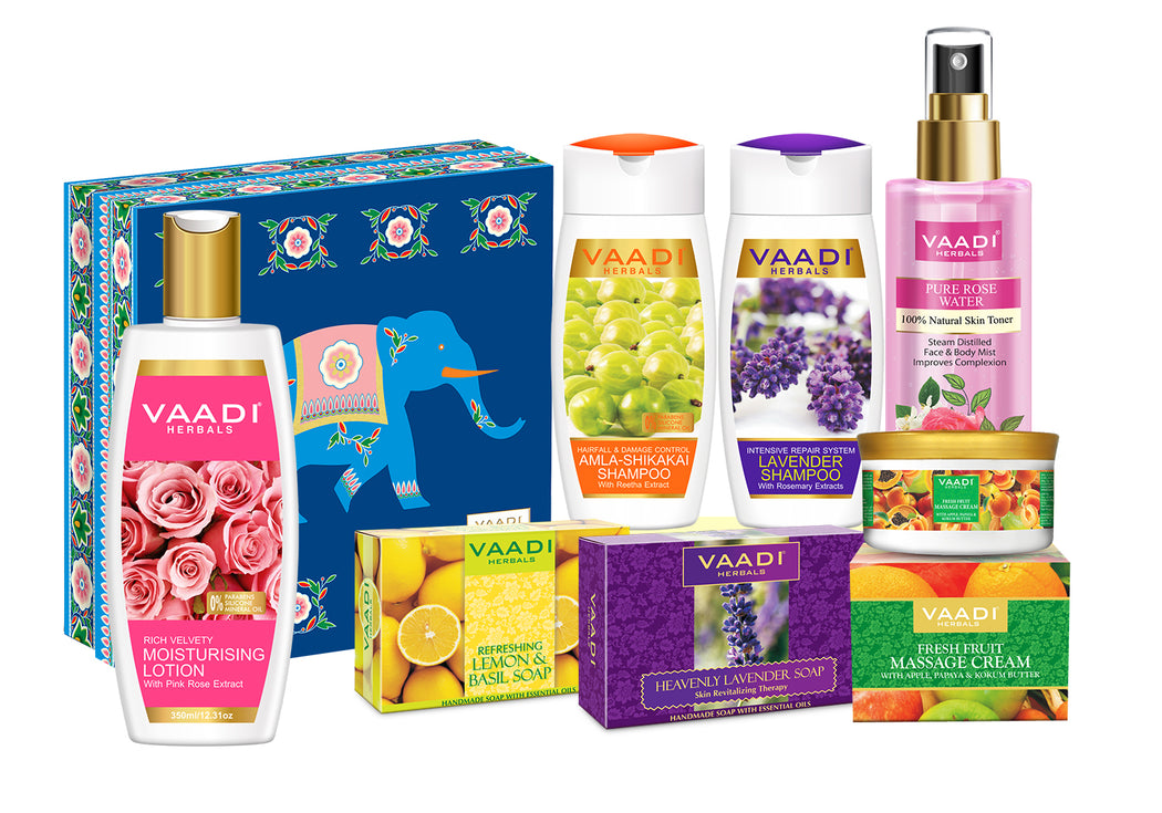 Majestic Essence Organic Gift Set (Royal Elephant) - For All Skin & Hair Types