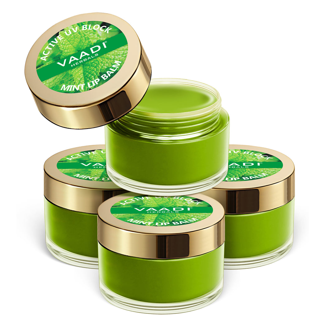 Ultra Moisturising Organic Mint Lip Balm (4 x 10 gms / 0.4 oz)