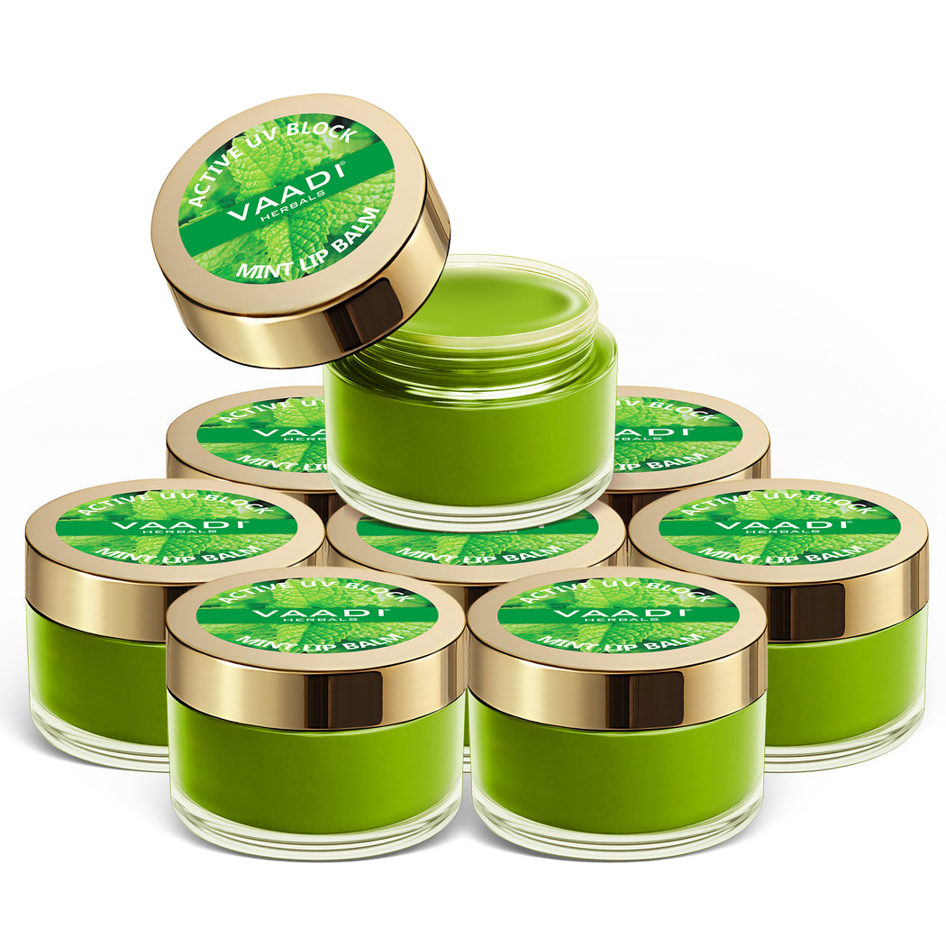 Ultra Moisturising Organic Mint Lip Balm (8 x 10 gms / 0.4 oz)