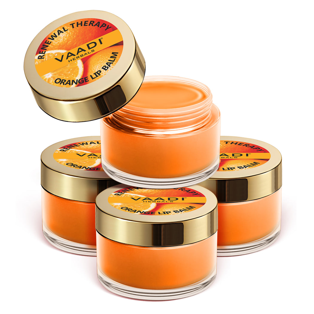 Skin Renewing Organic Orange and Shea Butter Lip Balm (4 x 10 gms/0.4 oz)