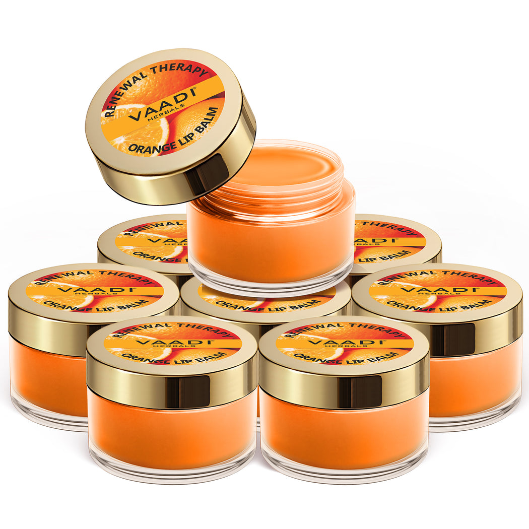 Skin Renewing Organic Orange and Shea Butter Lip Balm (8 x 10 gms/0.4 oz)