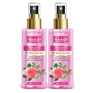 Pack of 2 Rose Water - 100% Natural & Pure (2 x 110 ml / ...