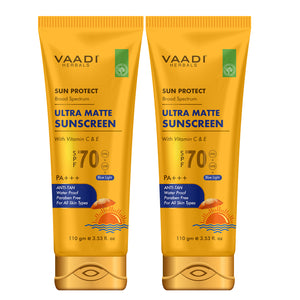 Organics Ultra Matte Sunscreen SPF 70 With Vitamin C & E ...