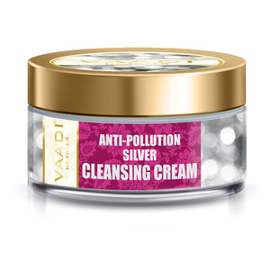 Organic Silver Cleansing Cream with Pure Silver Dust & Sa...