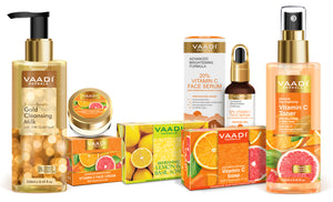 Vitamin C Intense Glow 5 Pcs Skin Care Set (Cleansing Mil...