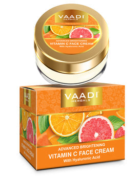 Organic Vitamin C Face Cream with Hyaluronic Acid ( 30 gms / 1.1 oz)