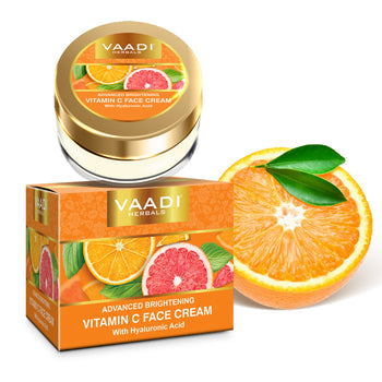 Organic Vitamin C Face Cream with Hyaluronic Acid ( 30 gms / 1.1 oz)