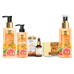 Vitamin C Intense Glow 5 Pcs Skin Care Set (Face Wash, Fa...