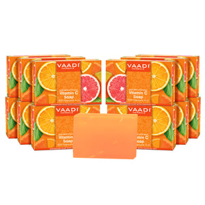Pack of 12 Organic Vitamin C Soap with Hyaluronic Acid (7...