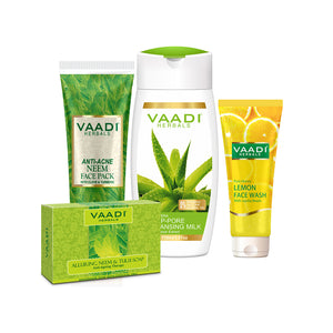 Organic Oily Skin Care Set - Get Oil-Free, Glowing Skin