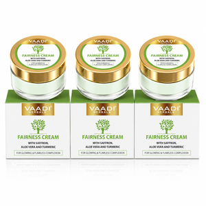 Organic Fairness Cream with Saffron, Aloe Vera & Turmeric...