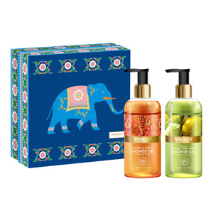 Royal India Organic Shower Gels Gift Box - Luxurious Saff...