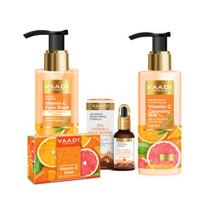 Vitamin C Intense Glow 4 Pcs Skin Care Set (Face Wash, Fa...