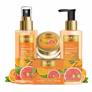 Organic Vitamin C Brightening Combo - Cleansing Milk (250...