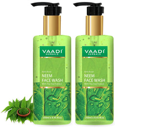 Pack of 2 Anti-Acne Neem Face Wash With Tea Tree Extract ...