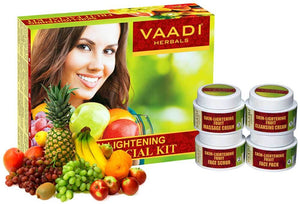 Skin Lightening Organic Fruit Facial Kit - For Deep Nouri...