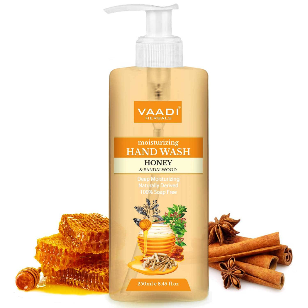 Deep Moisturizing Organic Honey & Sandal Hand Wash (250 ml / 8.5 fl oz )