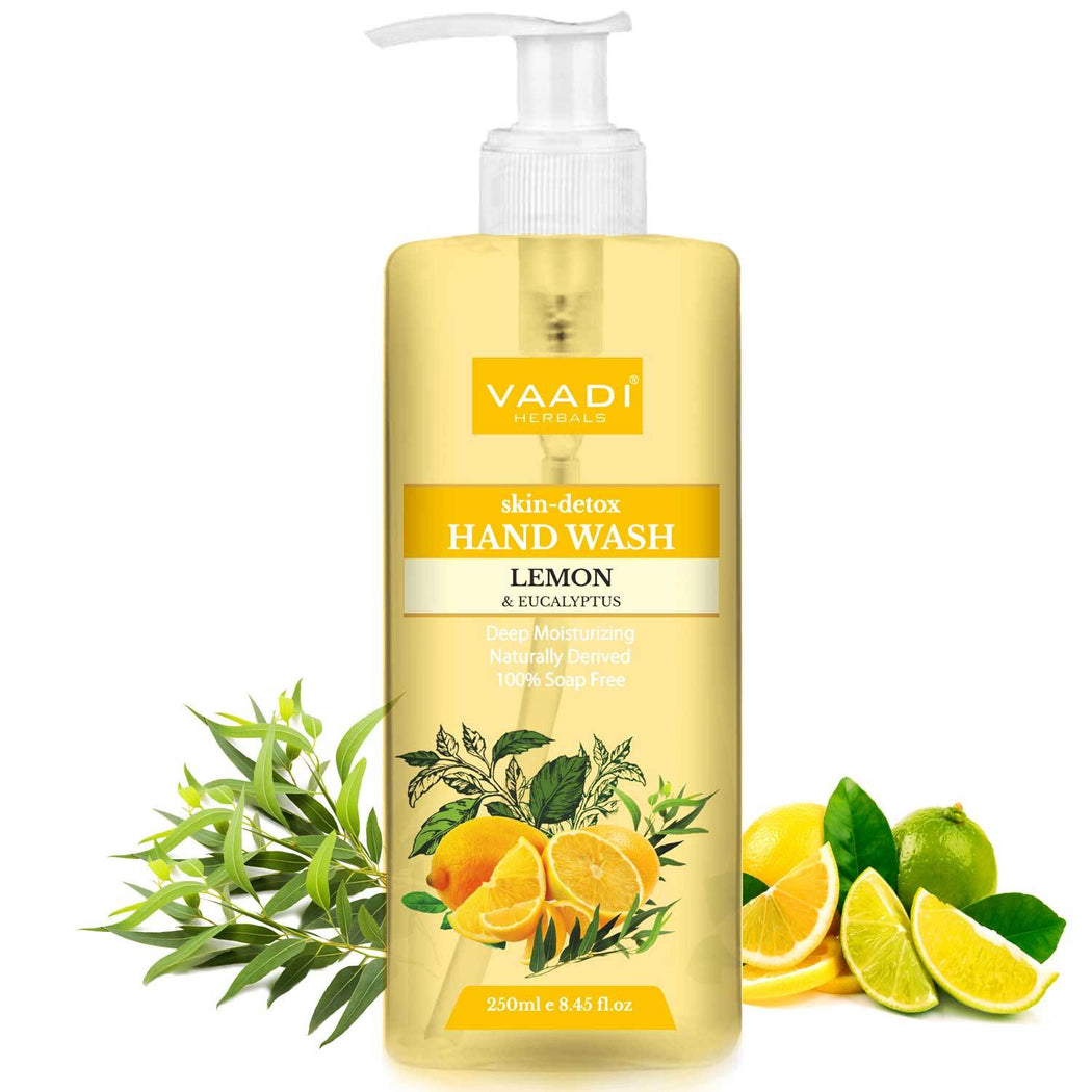 Skin-Detox Organic Lemon & Eucalyptus Hand Wash (250 ml / 8.5 fl oz )