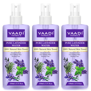 Pack of 3 Lavender Water -  100% Natural & Pure Skin Tone...
