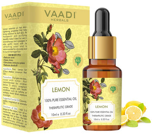 Organic Lemon Essential Oil - Lightens Skin, Reduces Dand...