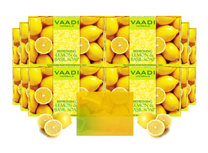 Refreshing Organic Lemon & Basil Soap - Tones & Brightens...