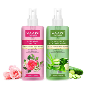 Pack of 2 - Rose Water And Aloe Vera Cucumber Mist - 100%...