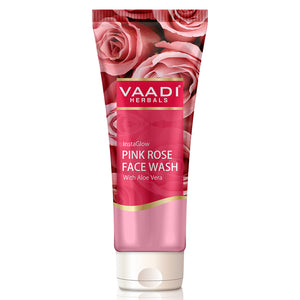 Insta Glow Organic Pink Rose Face wash with Aloe vera ext...