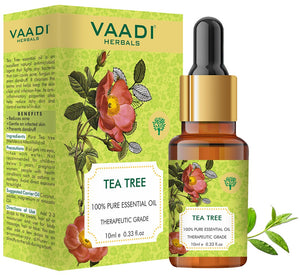 Organic Tea Tree Essential Oil - Reduces Acne, Prevents D...