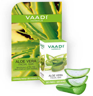 Organic Aloe Vera Facial Bar with Tea Tree and Honey - Re...
