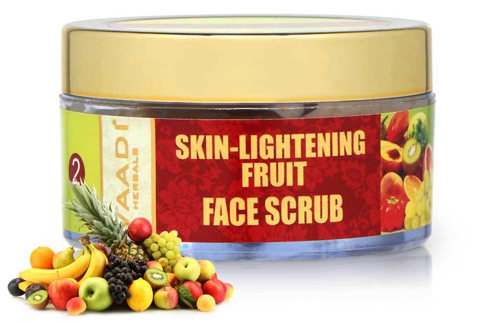 Skin Lightening Organic Fruit Scrub with Orange Extract & Turmeric - Removes Sun Tan - Lightens Complexion ( 50 gms /2oz)