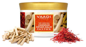 Organic Chandan Kesar Fairness Face Pack - Removes Marks ...