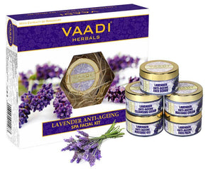 Anti Aging Organic Lavender Facial Kit with Rosemary Extr...