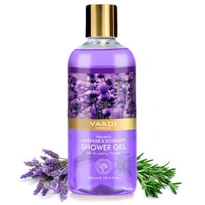 Heavenly Organic Lavender & Rosemary Shower Gel - Skin Re...