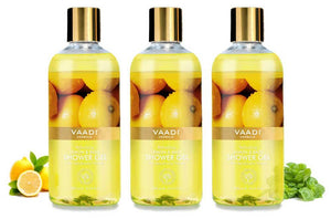 Refreshing Organic Lemon & Basil Shower Gel - Skin Detoxi...