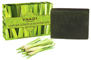 Enticing Organic Lemongrass Soap with Charcoal - Exfoliat...