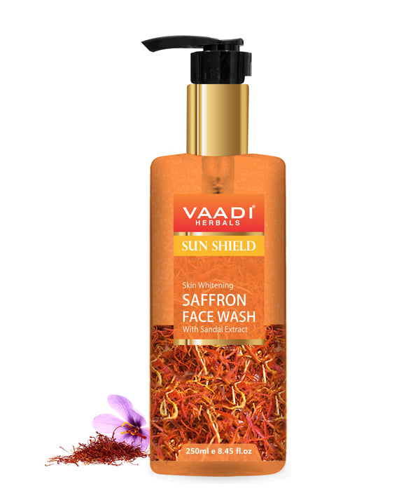 Skin Whitening Saffron Face Wash With Sandal Extract (250 ml)