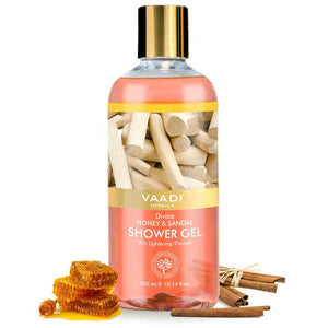 Organic Divine Honey & Sandal Shower Gel- Skin Toning The...