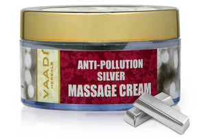 Organic Silver Massage Cream with Pure Silver Dust & Sand...