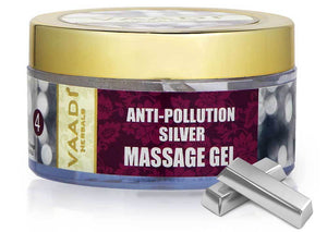 Organic Silver Massage Gel with Pure Silver Dust & Sandal...