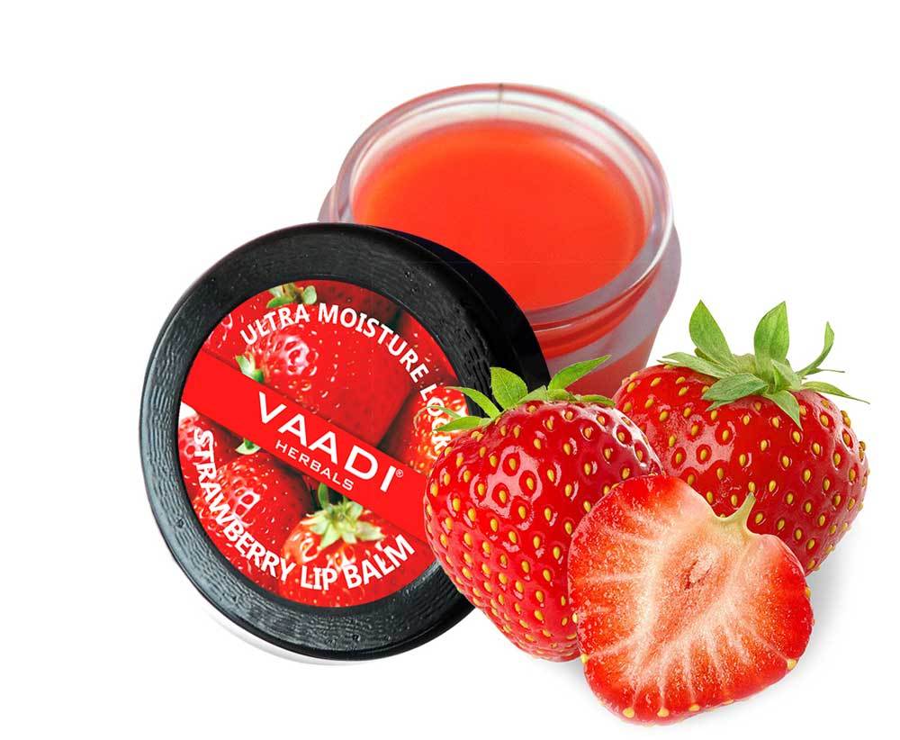 Nourishing Organic Strawberry and Honey Lip Balm (6 gms/0.3 oz)